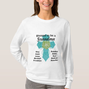 Gezegend om een grootmoeder Blauwgroen Shirt te zi