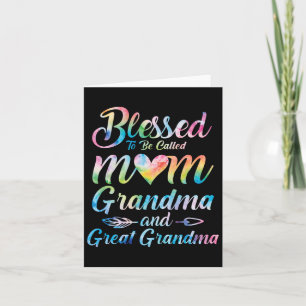 Gezegend om mama oma overgrootmoeder genoemd te wo kaart