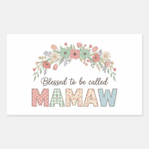 Gezegend om Mamaw genoemd te worden Rechthoekige Sticker