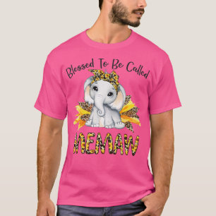 Gezegend om Memaw Sunflower Elephant Moth genoemd  T-shirt