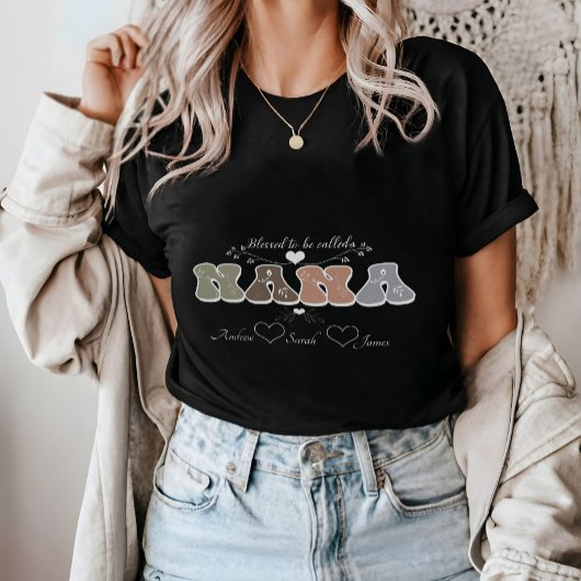 Gezegend om NANA genoemd te worden T-shirt