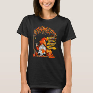 Gezegend om Nanny Gnome Herfst Najaar Dankzegging T-shirt