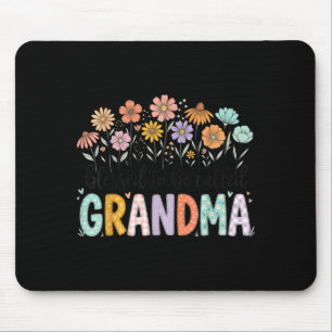 Gezegend om oma bloemen moederdag te worden genoem muismat