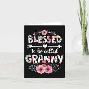 Gezegend om oma te mogen heten T-shirt Funny Grann Kaart