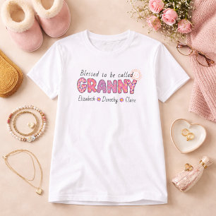 Gezegend om te worden genoemd Granny Personalized T-shirt