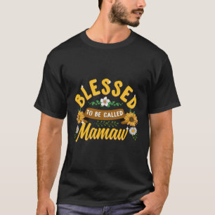 Gezegend om te worden genoemd Mamaw schattige zonn T-shirt