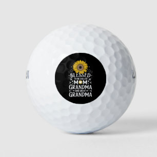 Gezegend om te worden genoemd oma grote zonnebloem golfballen