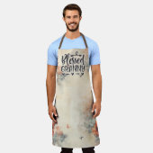 Gezegend oma over print schort (Gedragen)