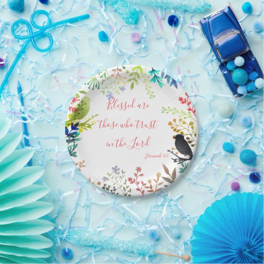 Gezegend Papieren Bordje (Feest)