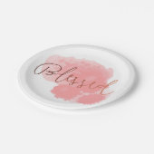 Gezegend Papieren Bordje (Gekanteld)