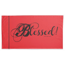 Gezegend! Pillow Case Set (Rood)