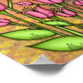 Gezegend positief denkend Poster met droogmiddel (Hoek)