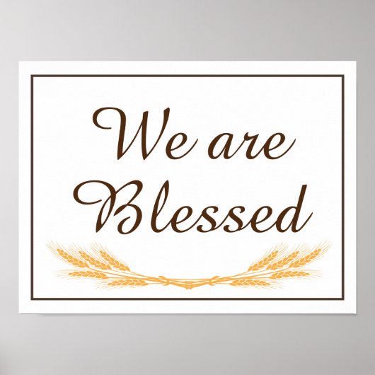 Gezegend Poster (Voorkant)