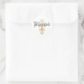 Gezegend Ronde Sticker (Tas)