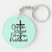 Gezegend Vergeven Verlost-5572 Sleutelhanger (Achterkant)