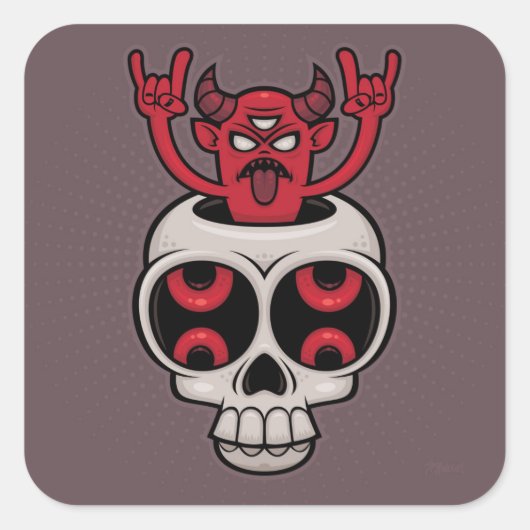 Gezegend Vierkante Sticker (Voorkant)