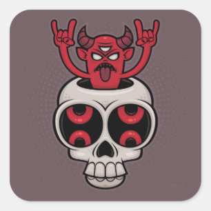 Gezegend Vierkante Sticker