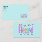 Gezegend Visitekaartje (Voorkant / Achterkant)