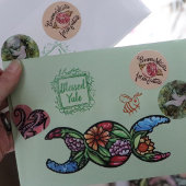 Gezegend Yule Kerstmis Maatwerk Rubberstempel