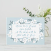 Gezegend zij Zijn Naam Psalm 72:19 Schattig Christ Kaart (Staand voorkant)