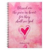 Gezegend zijn de pure harten - Matthew 5:8 Notitieboek (Voorkant)