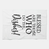 Gezegend zijn zij die de afwas doen ⎥ theedoek (Horizontaal)