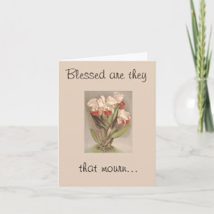 Gezegend zijn zij die rouwen om de Sympathy Card Kaart