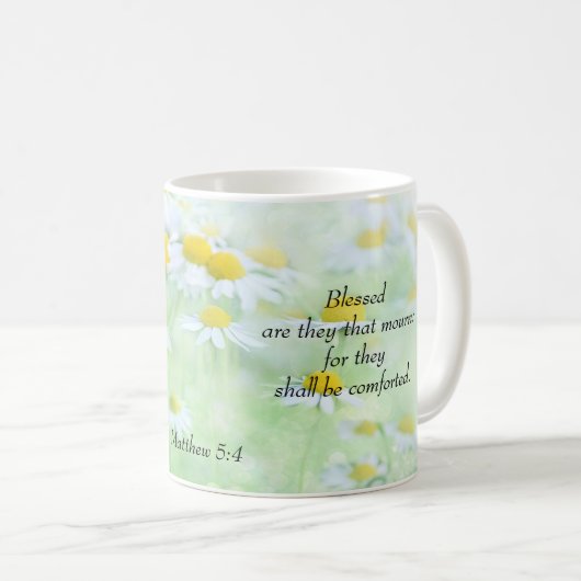 Gezegend zijn zij die treuren - Matteüs 5:4 Koffiemok (Voorkant rechts)