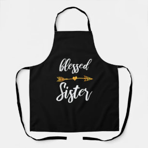 Gezegend Zusje Shirt Meisjes Vrouwen Familie Thank Schort
