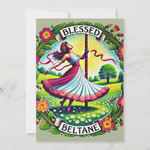 Gezegende Beltane Kaart