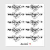 Gezegende Boho Hearts Arrow Stickers (Vel)