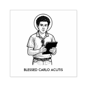 GEZEGENDE CARLO ACUTIS KATHOLIEK 	RUBBERSTEMPEL