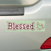 Gezegende Christelijke Bumpersticker (Op auto)