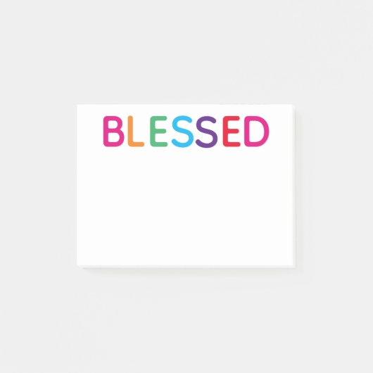 Gezegende Fel Kleurrijke 4 x 3 Post-it® Notes (Voorkant)