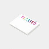 Gezegende Fel Kleurrijke 4 x 3 Post-it® Notes (Schuin)