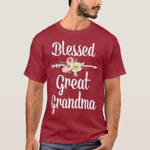 Gezegende Grote Oma Flower Arrow - Cadeau geweldig T-shirt