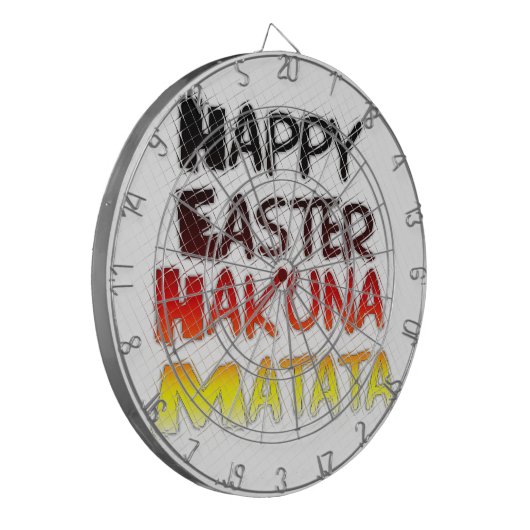 Gezegende Happy Paast Hakuna Matata Holiday Season Dartbord (Voorkant Links)
