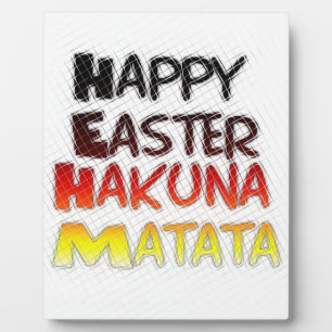 Gezegende Happy Paast Hakuna Matata Holiday Season Fotoplaat