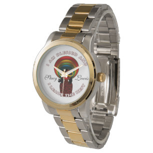 Gezegende Inspirerend dankbare Grateful Custom  Horloge