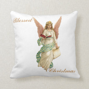 Gezegende Kerstman Angel Pillow 16 inch Kussen