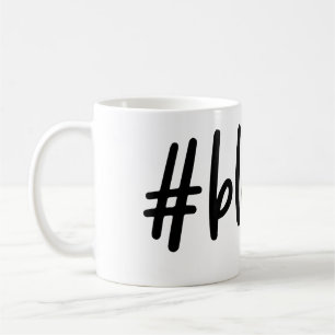 Gezegende koffie Mok zwart-wit en bedankt hartelij