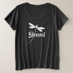 Gezegende libel grote maat t-shirt