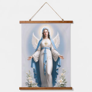 Gezegende Maagd Maria Christelijk Katholiek Hangend Wandkleed