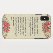 Gezegende Maagd Maria Gebed Memorare Rozen Case-Mate iPhone Case (Achterkant (horizontaal))