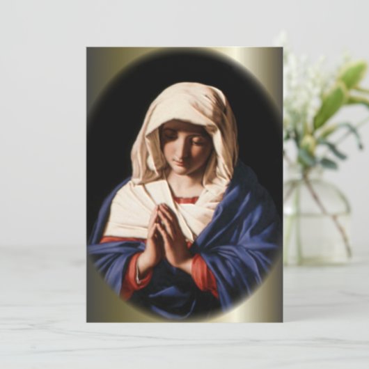 Gezegende Maagd Maria in het gebed (Staand voorkant)