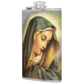 Gezegende Maagd Maria in het gebed Heupfles (Links)