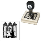 Gezegende Maagd Maria Jezus Katholiek Icoon Rubberstempel (Gestempeld)