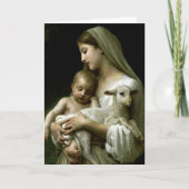 Gezegende Maagd Maria Jezus met Lam Kaart (Voorkant)