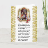 Gezegende Maagd Maria Jezus St. Jozef Gebed Feestdagen Kaart (Voorkant)