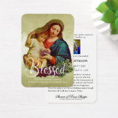 Gezegende Maagd Maria Katholieke begrafenis Memori Visitekaartje (Bureau)